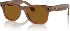 Ray-Ban Meta - Wayfarer (Standard) Smart Glasses - Shiny CaramelRay