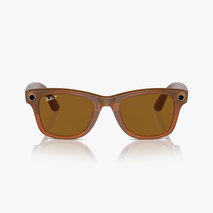 Ray-Ban Meta - Wayfarer (Standard) Smart Glasses - Shiny CaramelRay