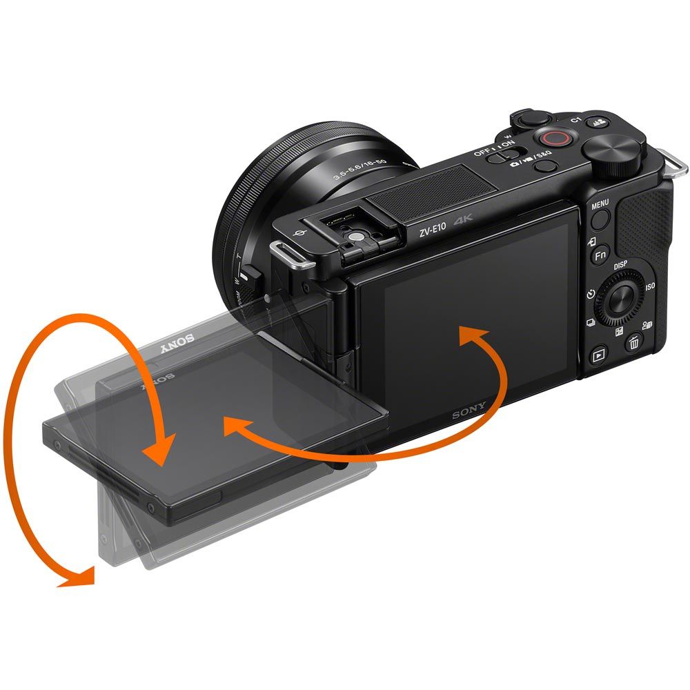 Sony ZV-E10 Mirrorless Camera + Sony E 16mm-50mm Lens
