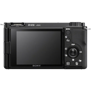 Sony ZV-E10 Mirrorless Camera + Sony E 16mm-50mm Lens + Free Bluetooth Grip